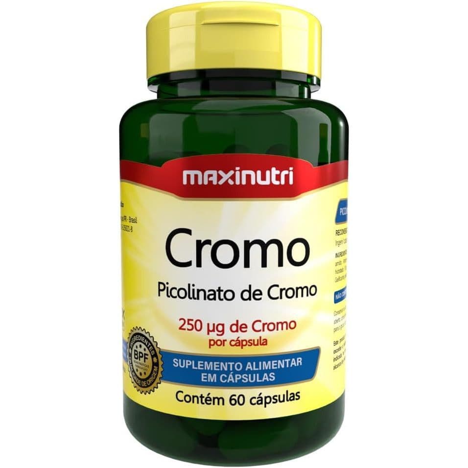Cromo (Picolinato de Cromo) 100% IDR - 60 Cáps., Maxinutri ORIGINAL