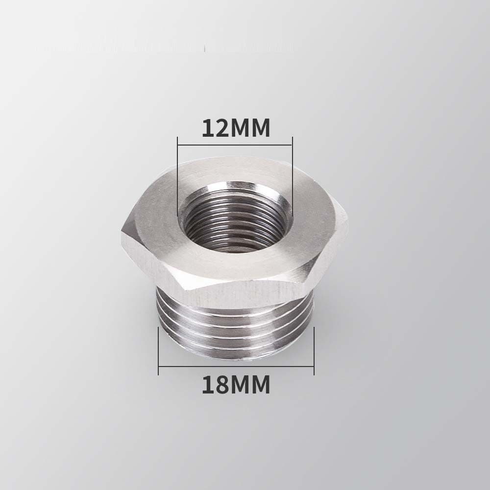 Adaptador De Sensor De Oxigênio O2 De 18 Mm A 12 Para Modificação Do Sistema De Exaustão Tubo De Escape
