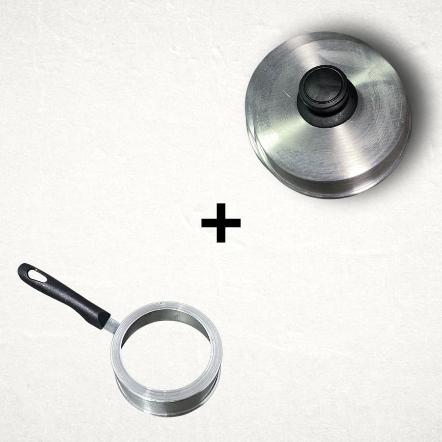 Kit com 1 Abafador Haburguer + 1 Model Modelador Aro de Fritar Ovo