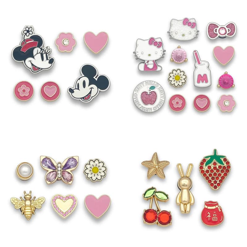 100 # MIss Zoe Metal Jibtz Bonito Buraco Sacos Acessórios Dos Desenhos Animados