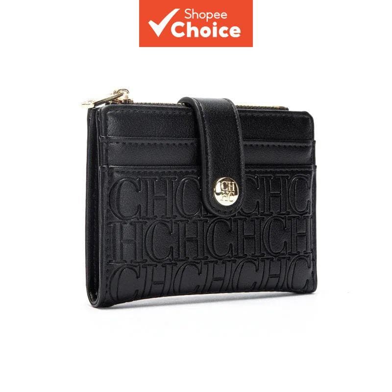  CH Bolsas Compactas Femininas Portáteis - Porta-cartões Elegantes para Mulheres - Carteiras Femininas Elegantes de Alta