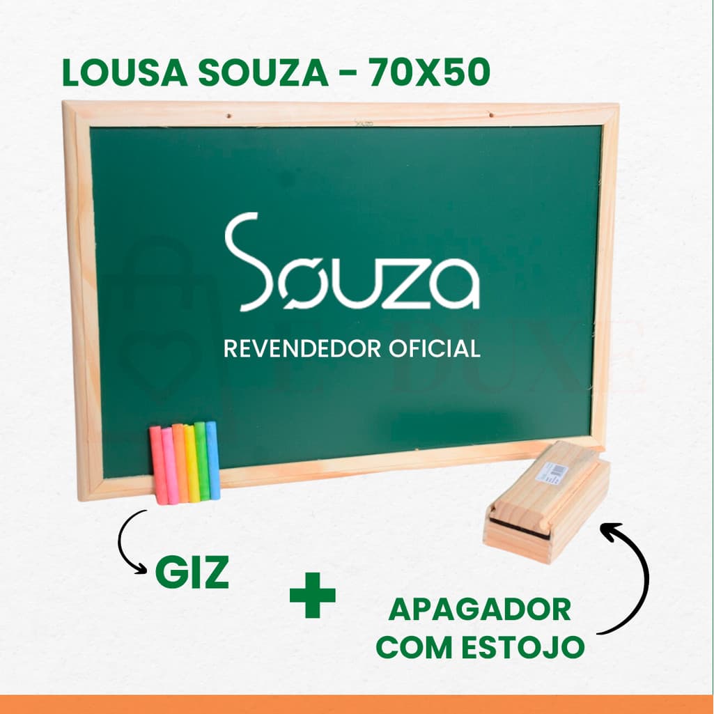 Quadro Lousa Verde Escolar 70x50