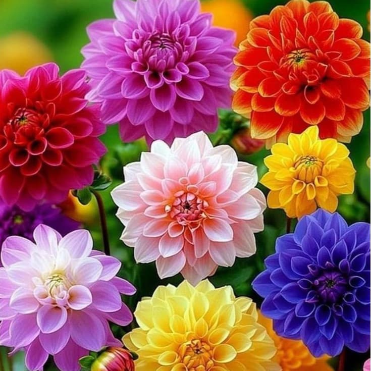 Sementes Dália Sortida Dobrada Unwíns