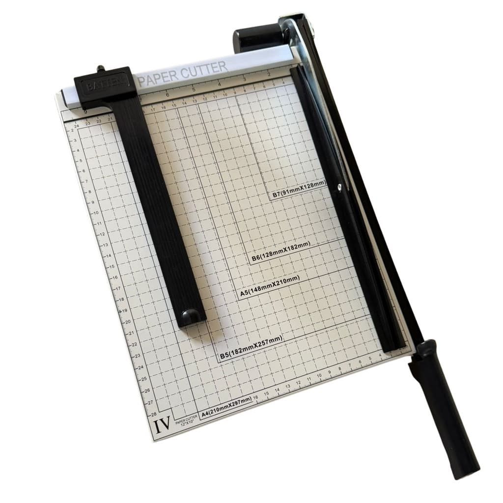 Guilhotina Papel A4 Reforçada Suporte Extra Régua de Medição