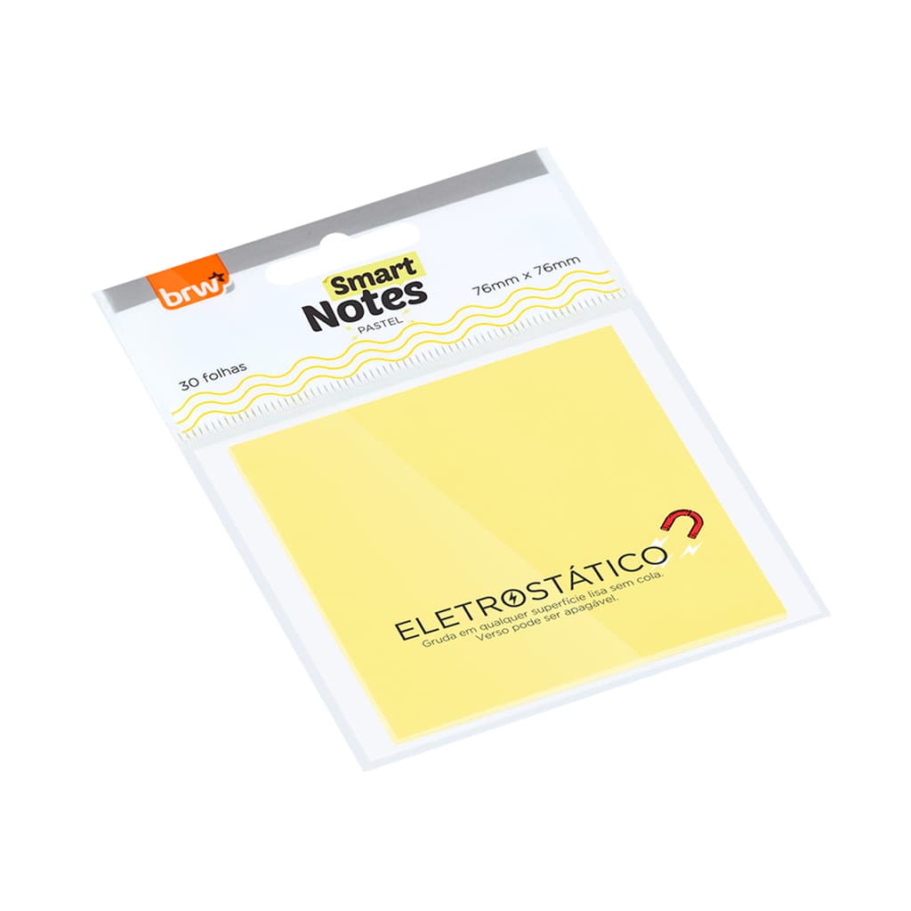 Bloco Smart Notes Eletrostático 76mmx76mm BRW