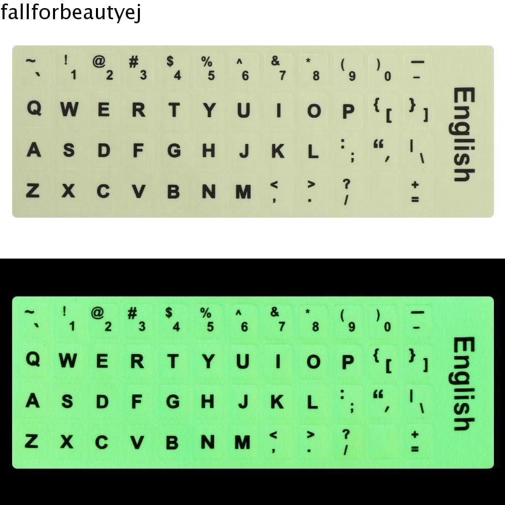 FALLFORBEAUTYEJ Adesivos Luminosos Para Teclado , Sem Desbotamento , Laptop , PC , Vários Idiomas , Coreano , Japonês , 