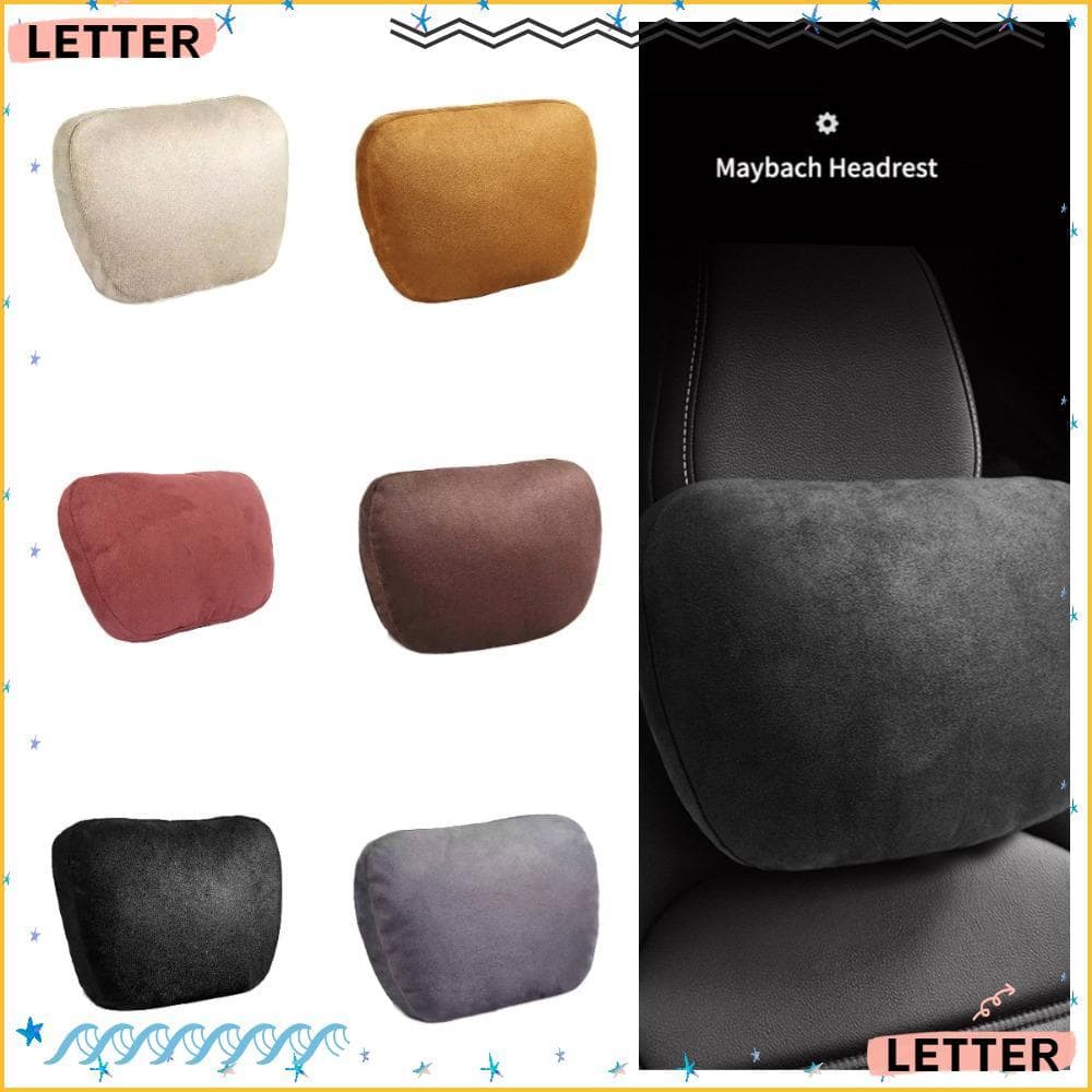Carta Encosto De Cabeça Do Carro , Travesseiro De Pescoço De Assento Ajustável De Pelúcia , Macio Para Viagens Maybach C