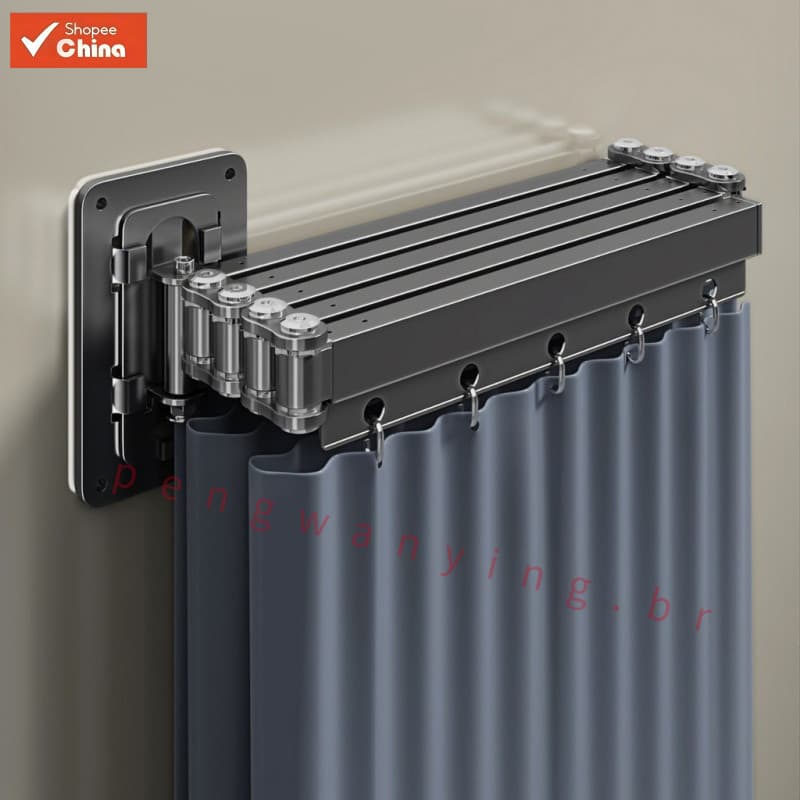 Divisória de Banheiro Dobrável · Não Requer Perfuração, Impermeável, Separação de Áreas Secas e Molhadas |         Corti