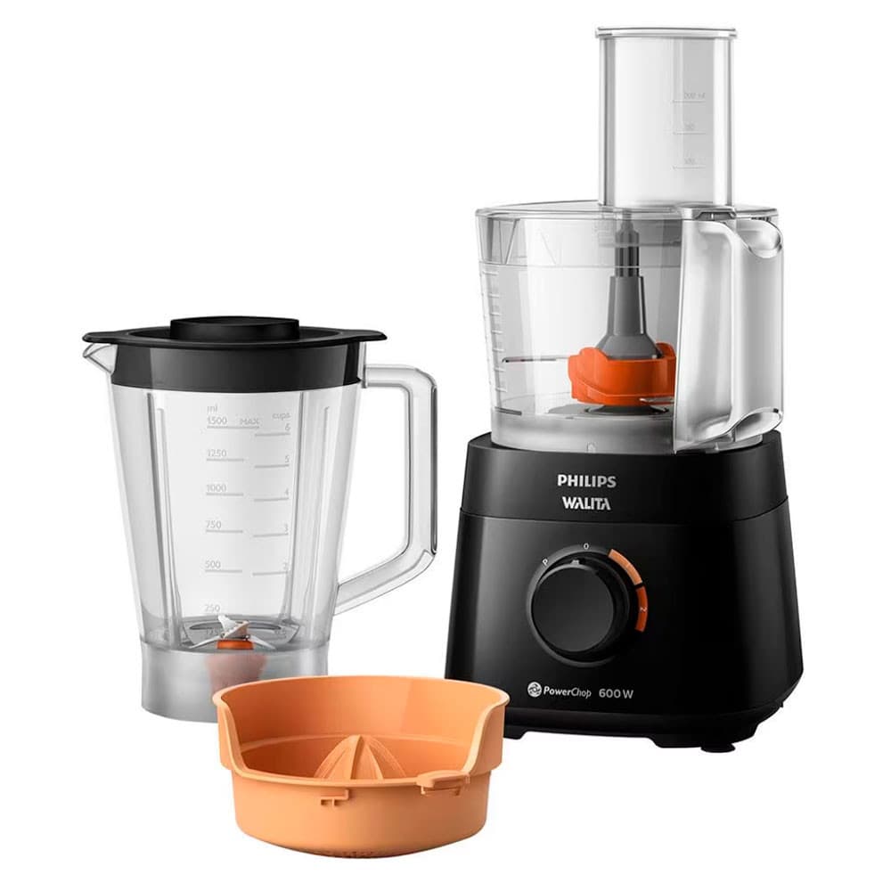 Processador de Alimentos Philips Walita PowerChop RI7300 3 em 1 com 2 Velocidades