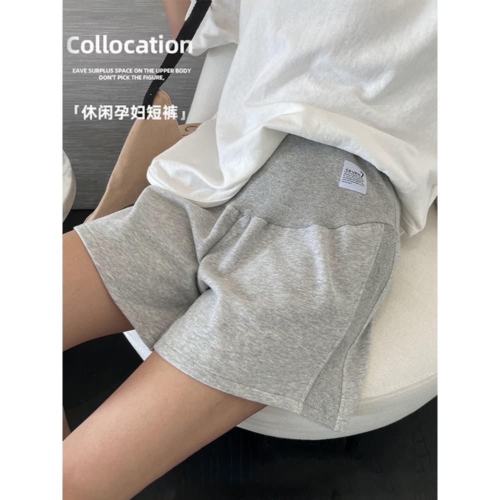Shorts de maternidade feminino verão Leggings moda exterior wear pequeno solto calças de perna larga roupa de maternidad