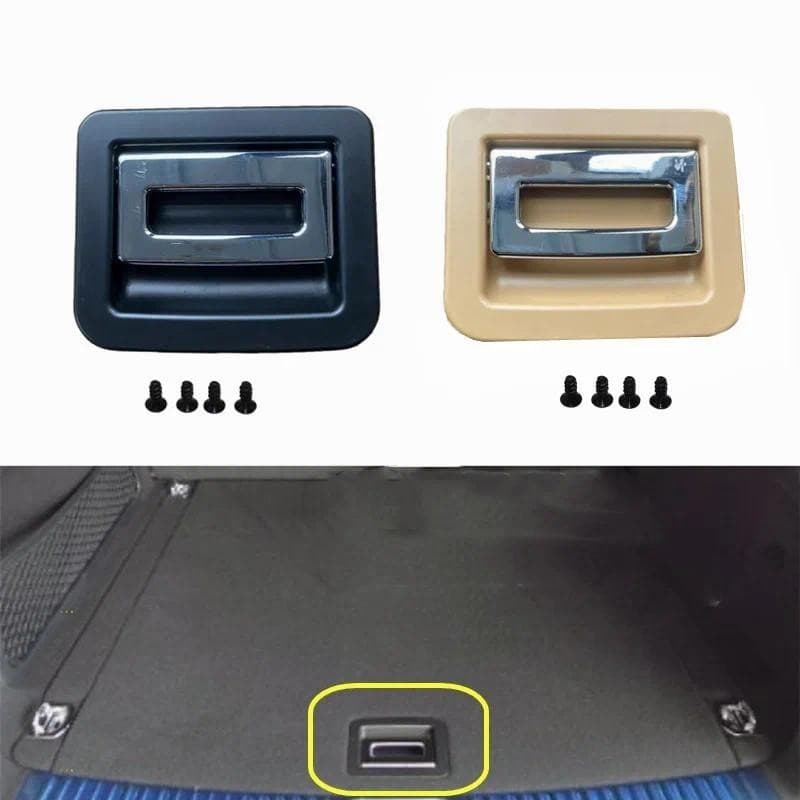 Forro De Porta-Malas Traseiro , Capa De Alça De Carpete Com Parafuso , Preto , Bege , 1 Peça Para Porsche Cayenne Paname