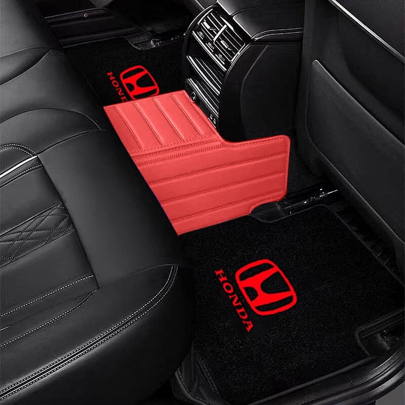 4 Peças de Tapetes de Carpete de Flanela Antiderrapantes e Sem Odor para Honda Civic, CRV, BRV, HRV, City, Jazz, Fit, Od