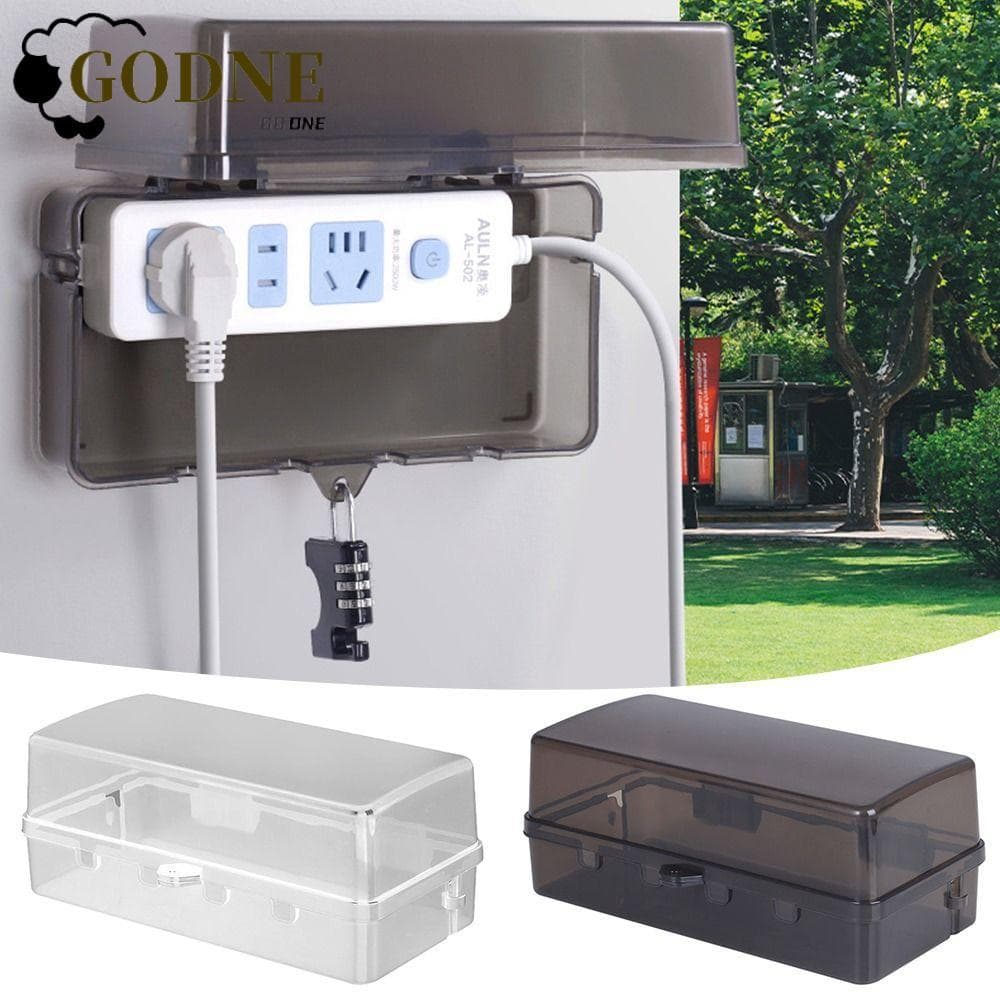 Caixa De Tomada GODNESSFO , Capa De Chumbo De Extensão Antifurto De Plástico Protetora