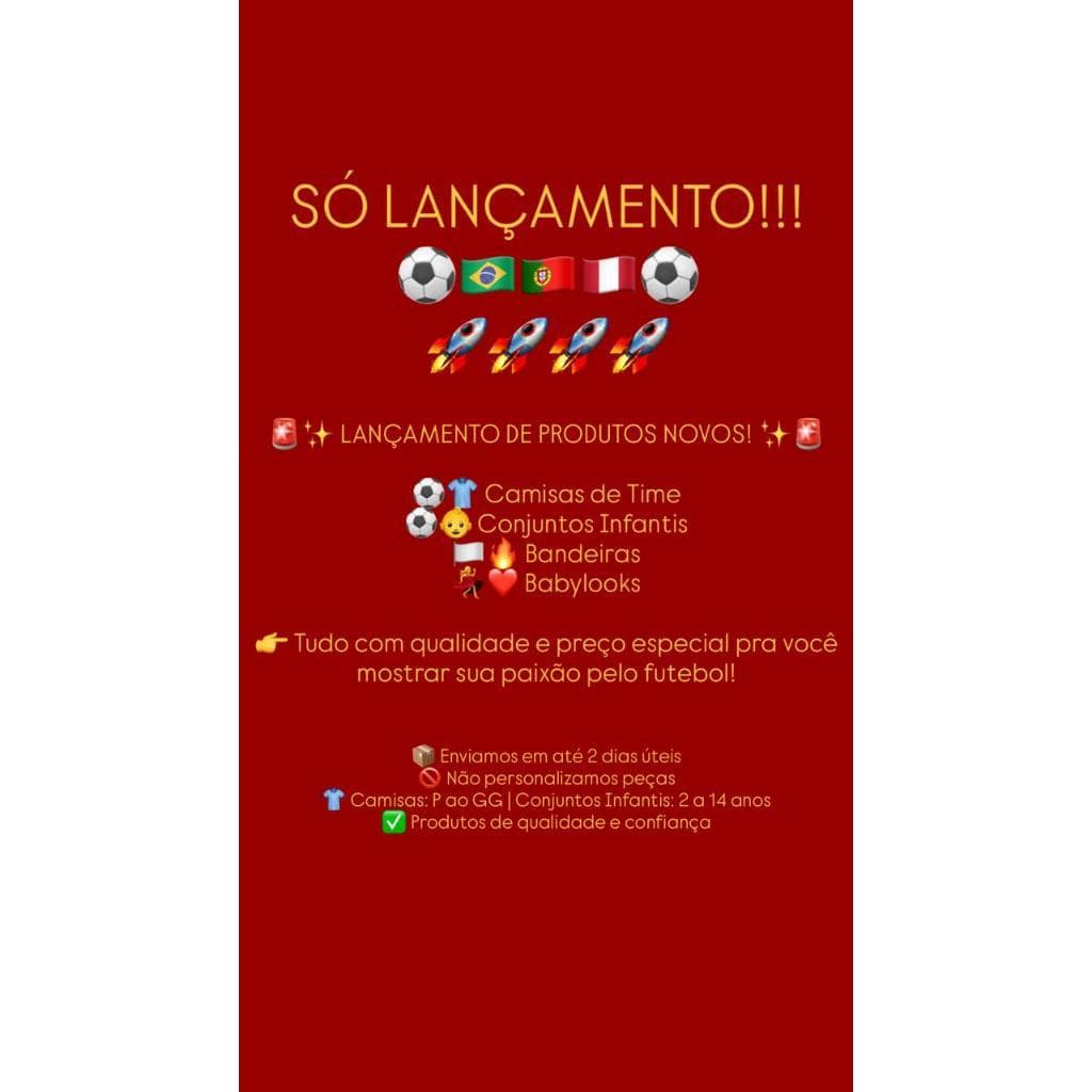 Conjunto Infantil do Corinthians com Escudo Bordado Do 02 ao 14