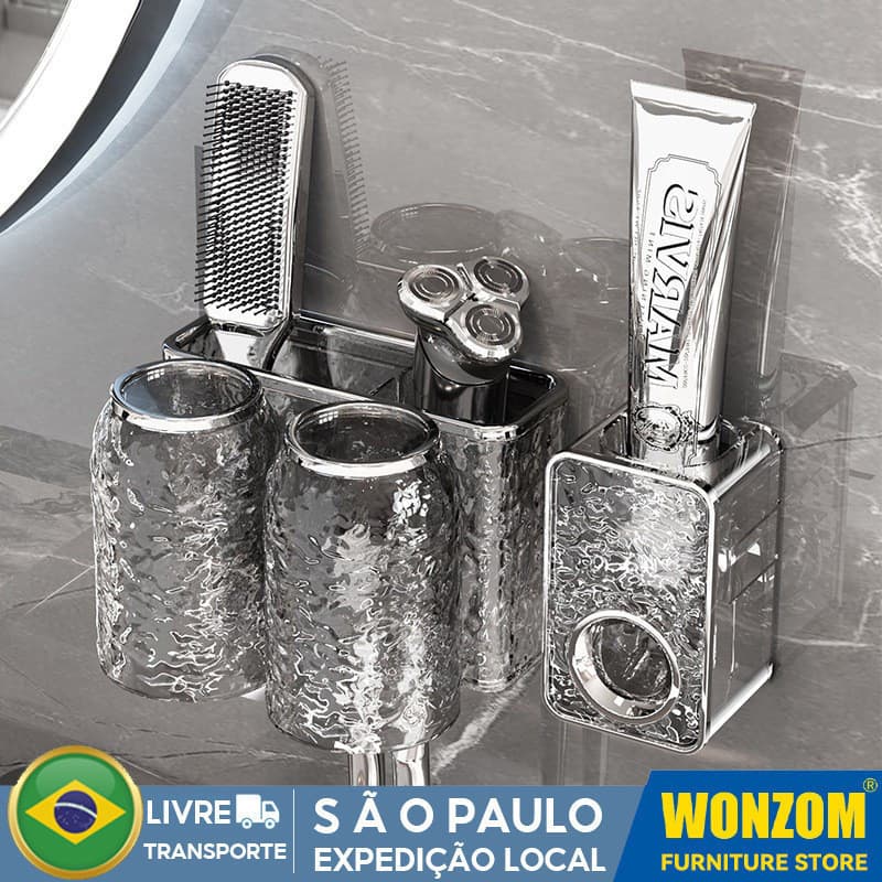 Porta Escova De Dentes Para Banheiro Porta Escova De Dente De Parede Sem Perfuração