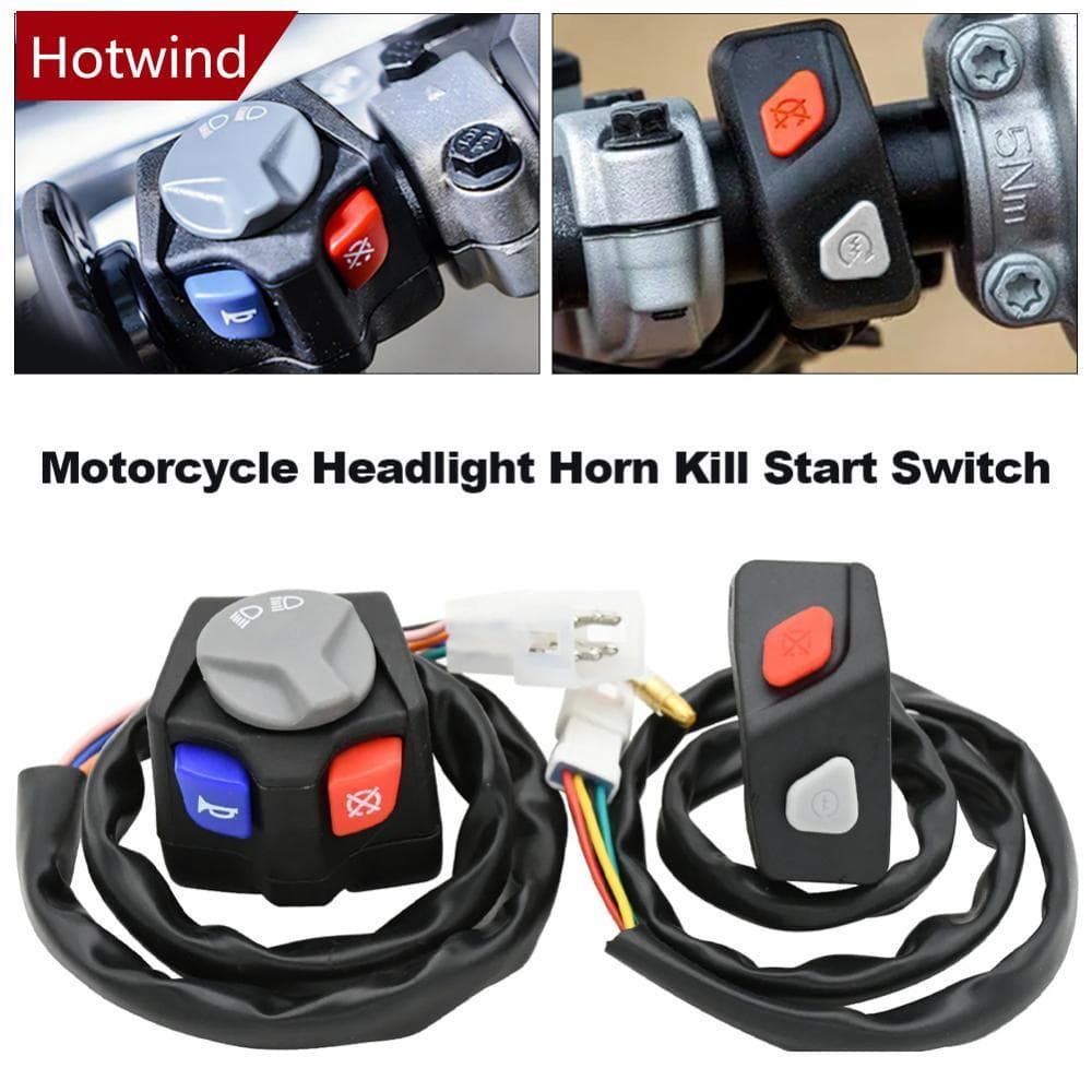 HOTWIND Motocicleta Guiador Farol Chifre Matar Interruptor De Partida Para EXC XC XCW EXCF SX SXF 125 150 200 250 350 45