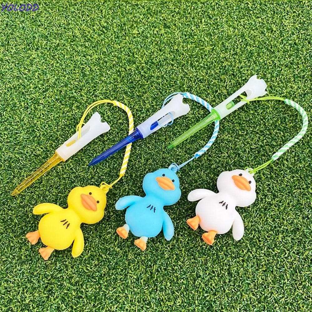 Camiseta De Borracha De Golfe De Desenho Animado YOLODD , Pato De Plástico De Substituição Portátil Reciclável Em Format