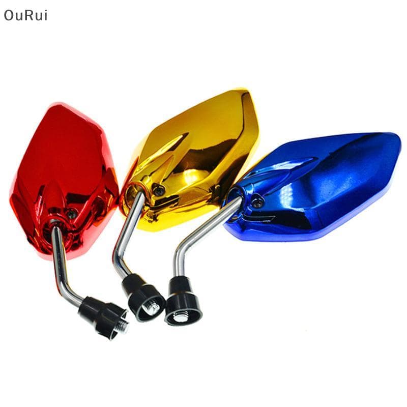 [B & C] 1 Par Universal Motocicleta Espelho Retrovisor Peças De Reposição Scooter E-bike Invertendo Auxiliar Acessórios 