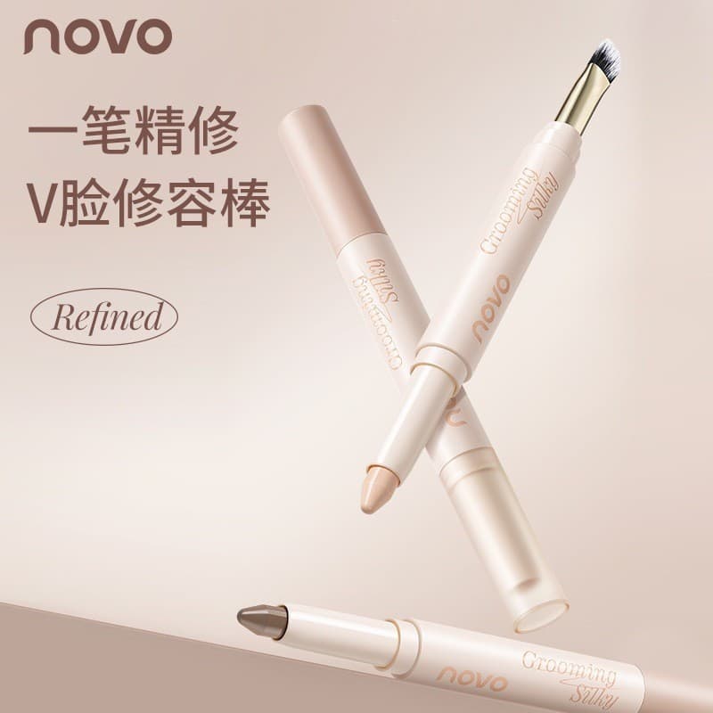 Caneta multi-purpose| seda suave, desenvolvimento de cores, caneta de limpeza de cabeça dupla, natural brilhante