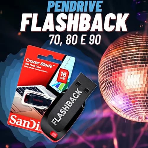 Play driver Gravado Flash Back anos 70 80 90