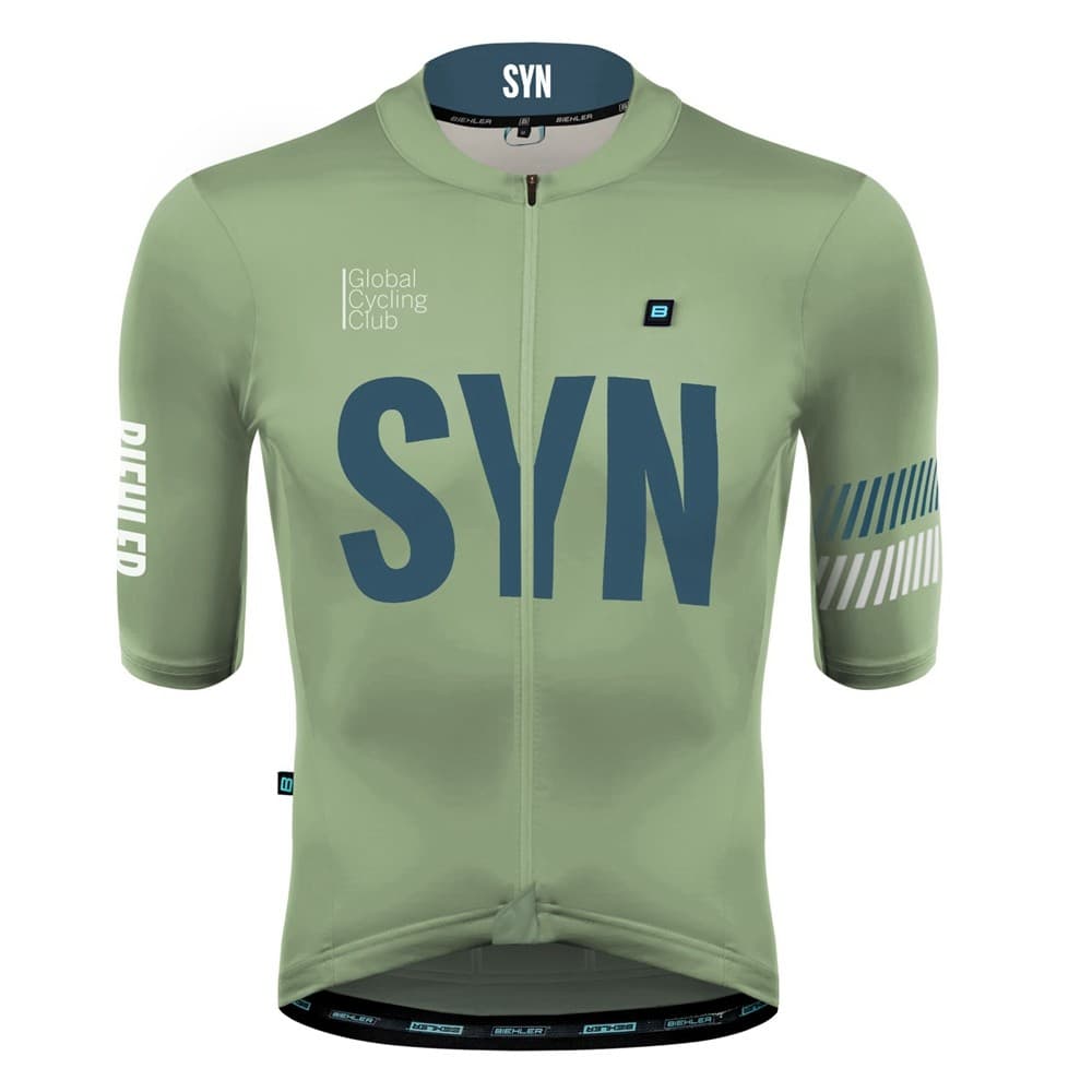 Camisa De Ciclismo Masculina Verde Claro De Manga Curta De Verão Top Aero Leve E Justa Para De Estrada