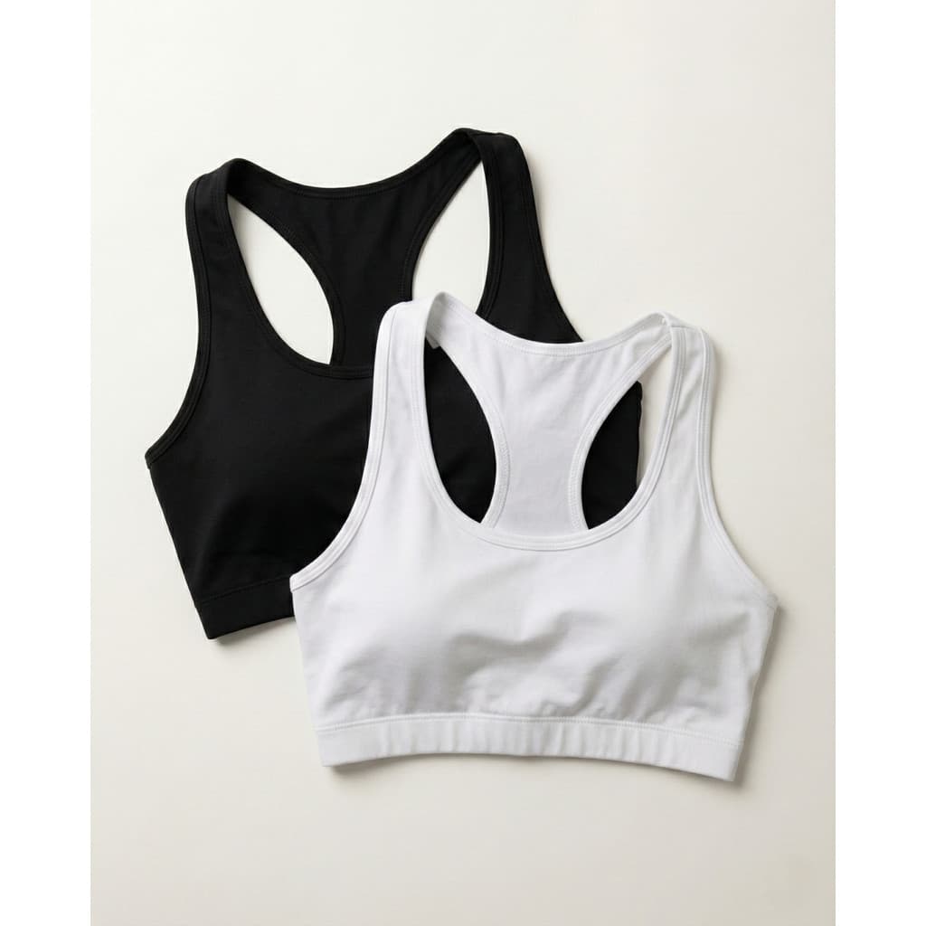 Kit 2 Tops Feminino Nadador Fitness Básico Sem Bojo Microfibra Academia