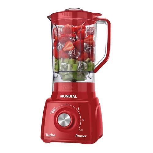 Liquidificador Turbo Power Mondial 550w L-99 Fr Vermelho 127 Vermelho 127v