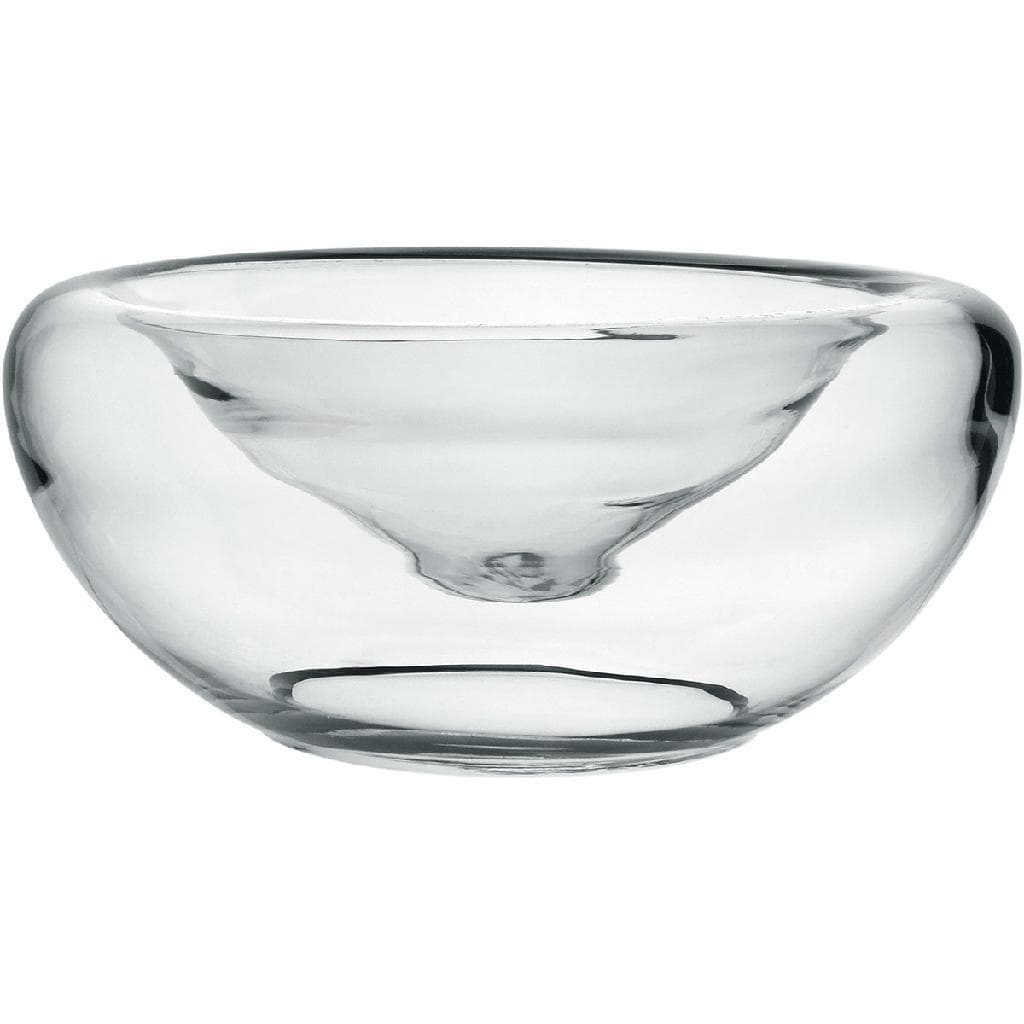 CENTRO MESA DECRATIVO FRUTEIRA  PAREDE DUPLA HOME&CO VIDRO 11x25x25cm TRANSPARENTE