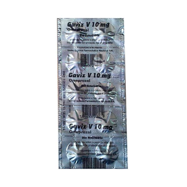 Gaviz V 10mg Cães e Gatos 1 Blister com 10 Comprimidos - Agener