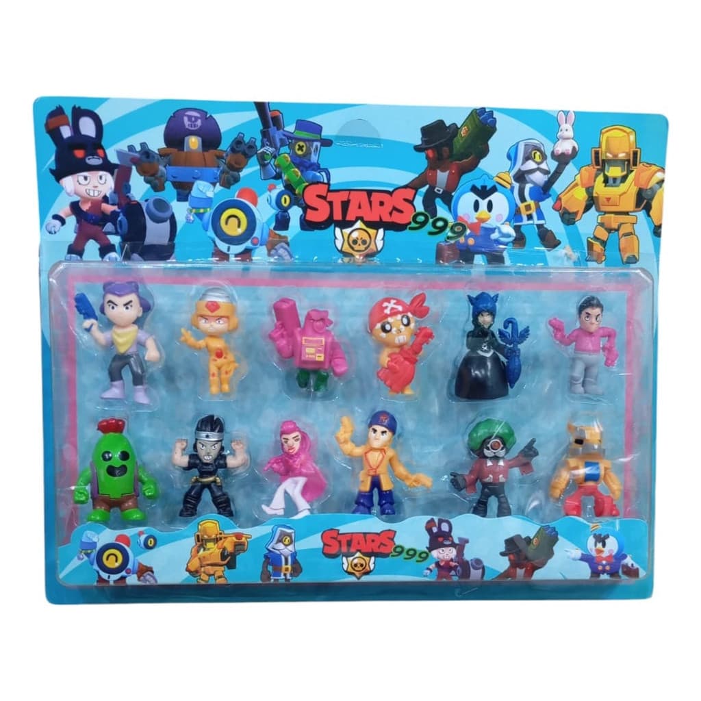 Kit 12 Bonecos Jogo Brawl Stars - Lançamento