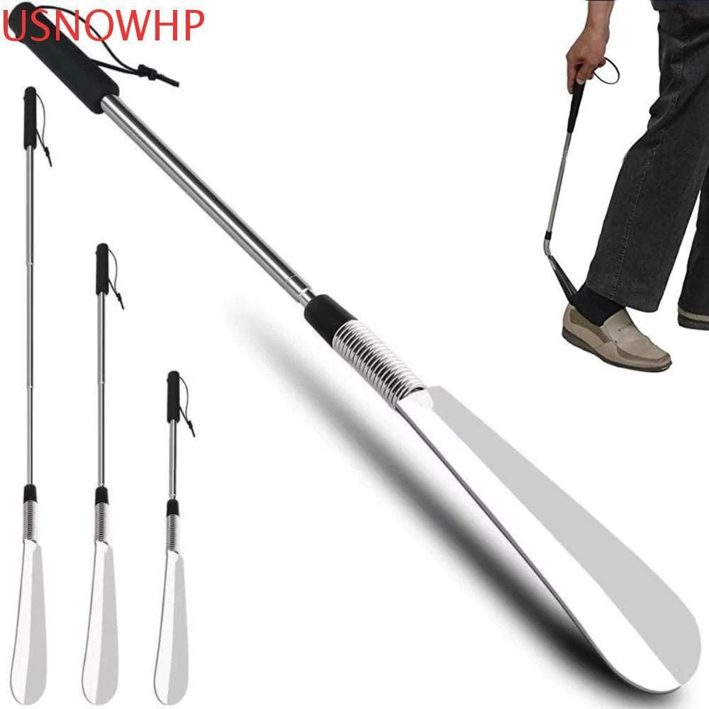 Buzina De Sapato Extensível USNOWHP , Calçadeira Telescópica De Aço Inoxidável Para Retrátil Flexível