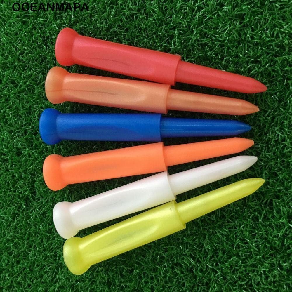 OCEANMAPA 10 Peças Camisetas Step Down , 70mm Reduz A Fricção De Golfe , Camiseta De Bola Profissional De Plástico Estáv