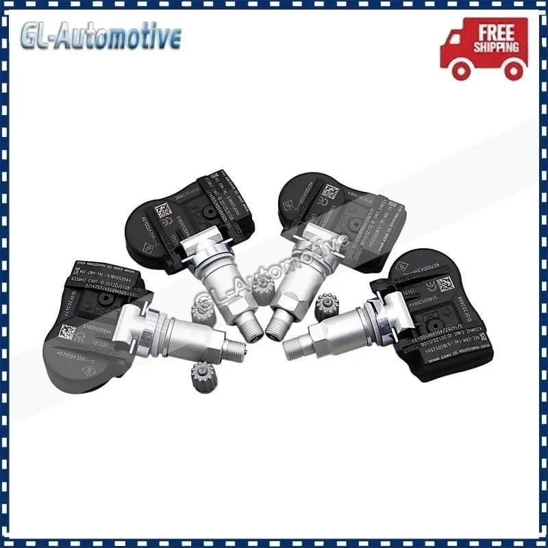 Sensor De Pressão Dos Pneus 4 Pcs Para Renault Fluence Laguna Scenic Megane Zoe 407000435R 407003743R 433HMz