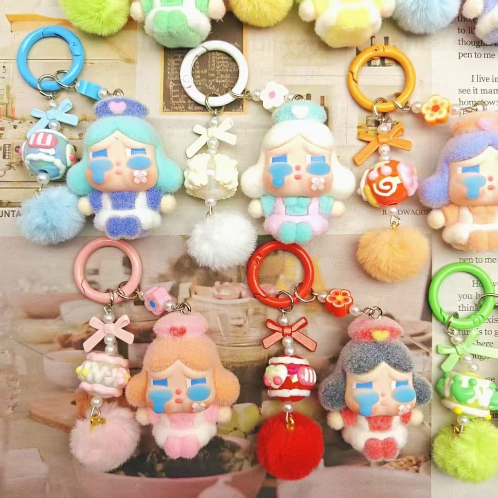 Cross-Border enfermeira chorando menina saco do telefone móvel carro chaveiro saco corrente diy artesanal ao vivo Broaas