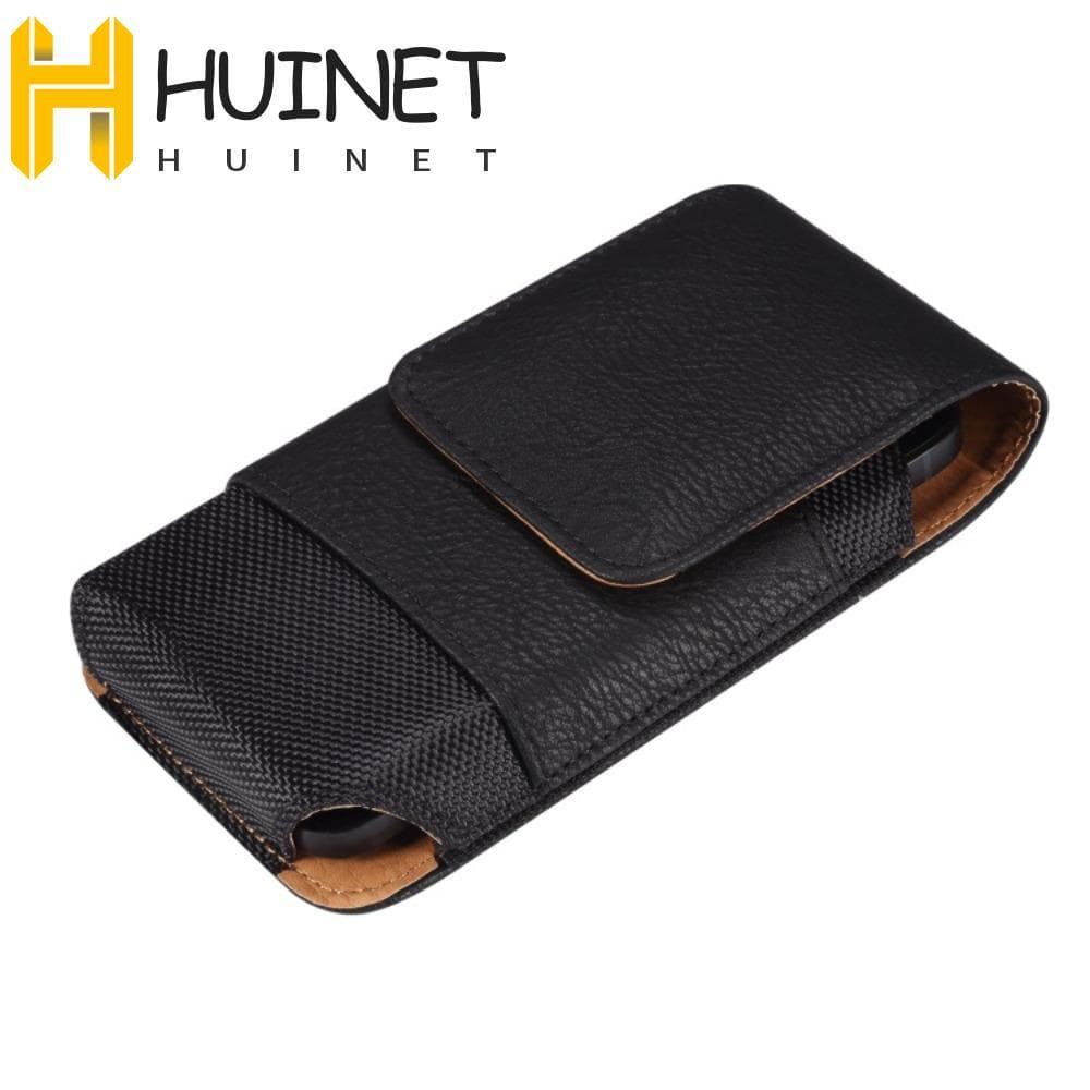 HUINET Bolsa De Cintura Para Telefone Capa De Couro Inteligente | Suspensa Estilo Concha Universal