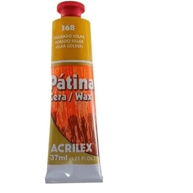 Pátina Em Cera Para Efeito De Envelhecimento 37ml Acrilex Cor 368-dourado Solar