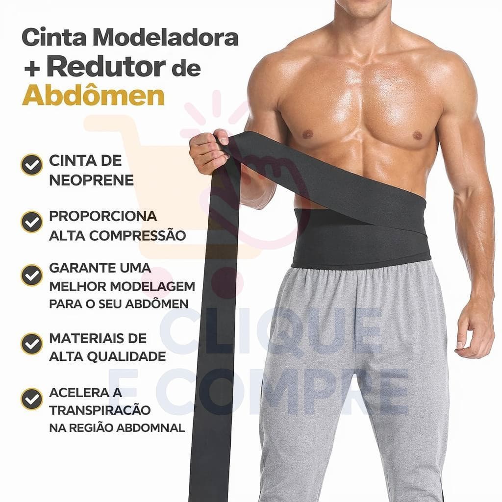 Cinta Com 3/ 5/6 Metros Modeladora Faixa Abdominal Pós Parto Alta Compressão Cinta Ajustável