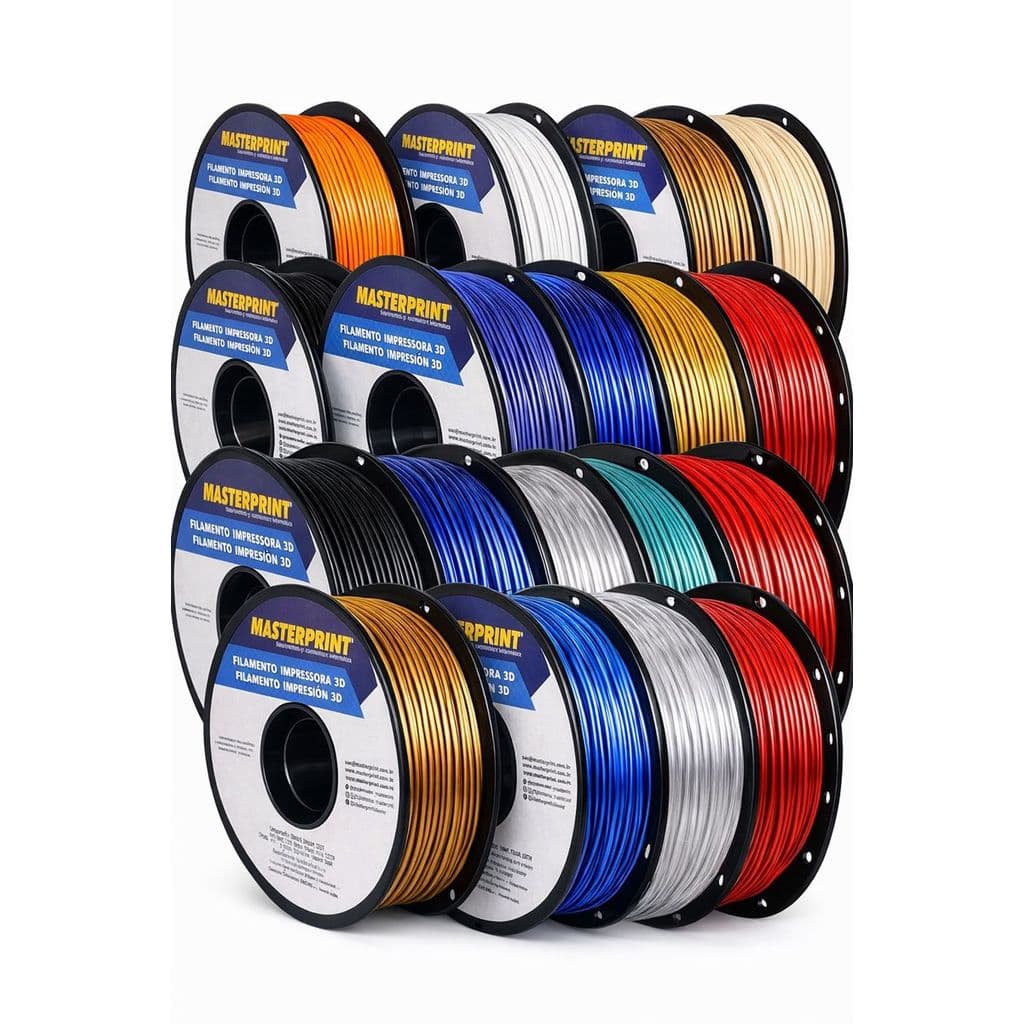 Filamento 3D Masterprint PETG Cores 1kg 1,75mm