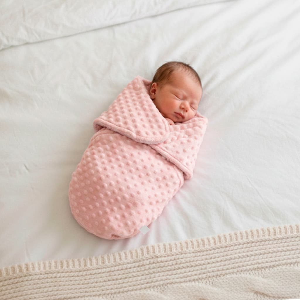 Saco Saquinho de Dormir para Bebê Recém Nascido Frio Inverno c/ Sherpa e Velcro Premium