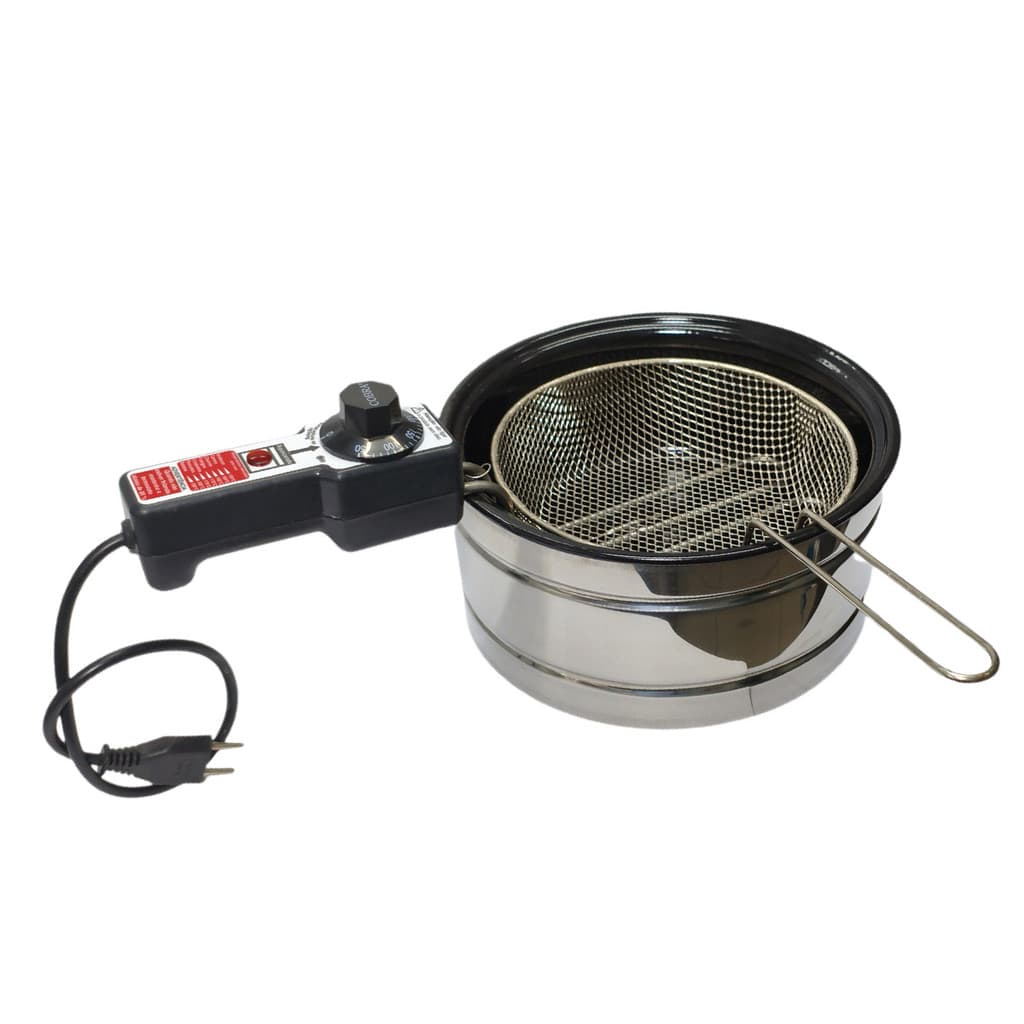 Fritadeira Eletrica 2.5 Litros Redonda Com Cesto Fryer Max