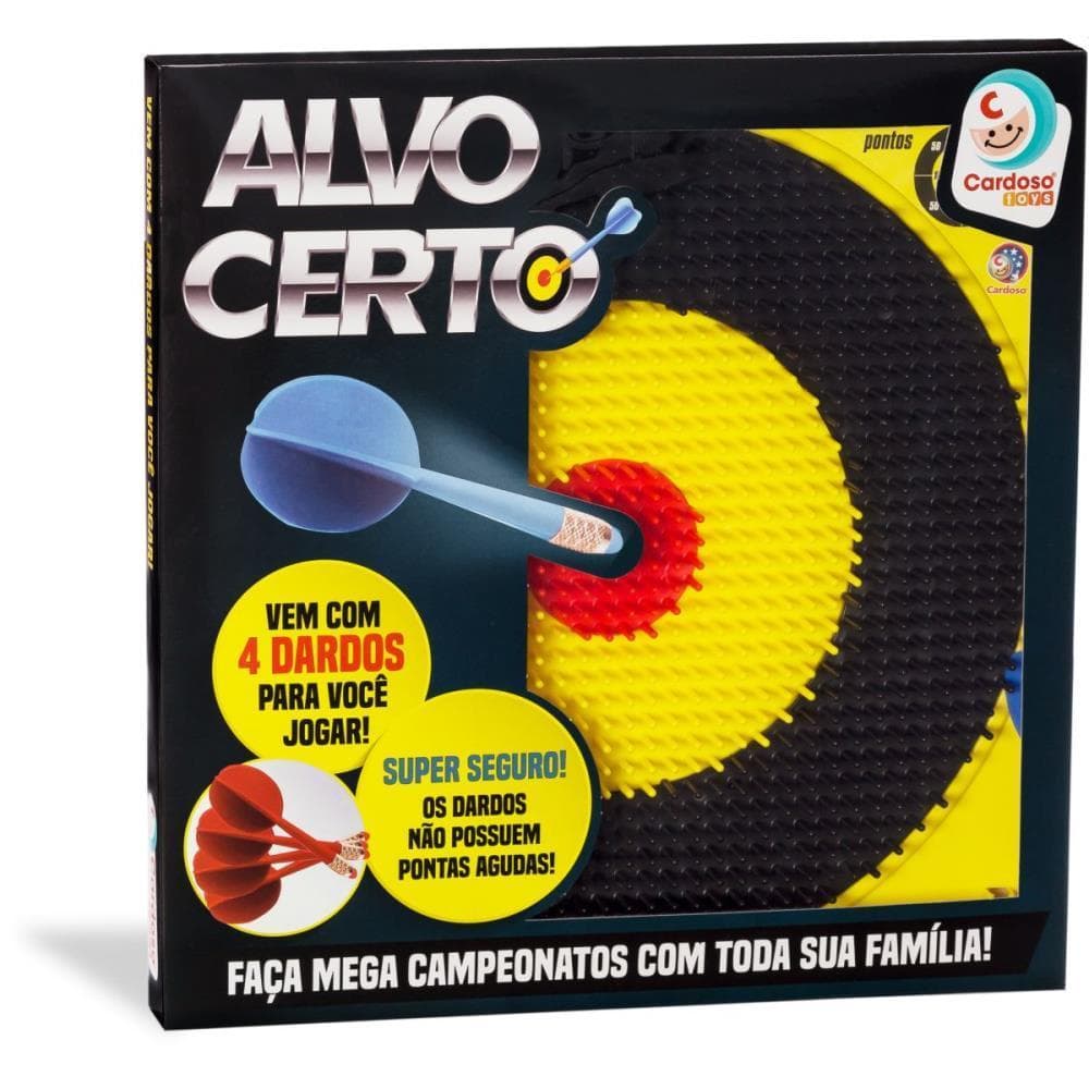 Lancador ALVO Certo C/4 Dardos
