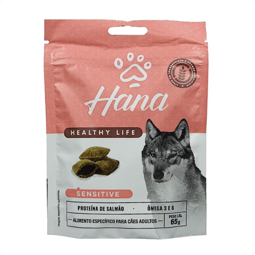 SNACK HANA HEALTHY LIFE SENSITIVE CÃES ADULTOS 65G