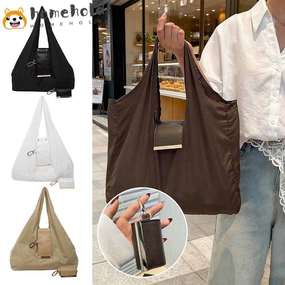Sacola De Chaveiro HOMEUVOE , Mini Compras Expansível , Com Dobrável Para Supermercado , Bolsa Ecológica