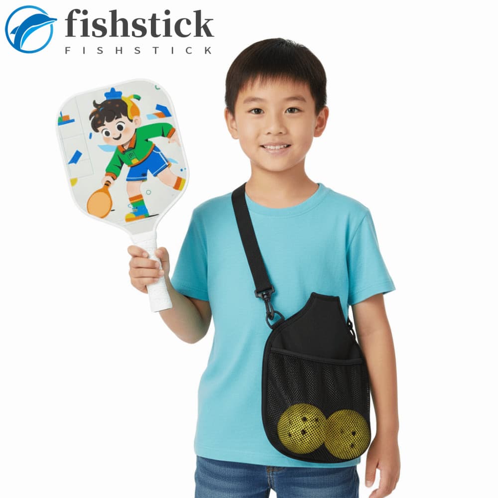 Conjunto De Pickleball Infantil FISHSTICKA , Leve E Durável , 2 Bolas