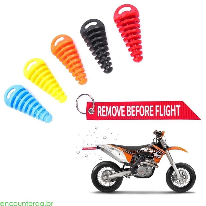 Encontrora 0 6-1 5 Silenciador Plugue Lavagem Escapamento Chaveiro Motocicletas Dirt Bike 2 Tempos