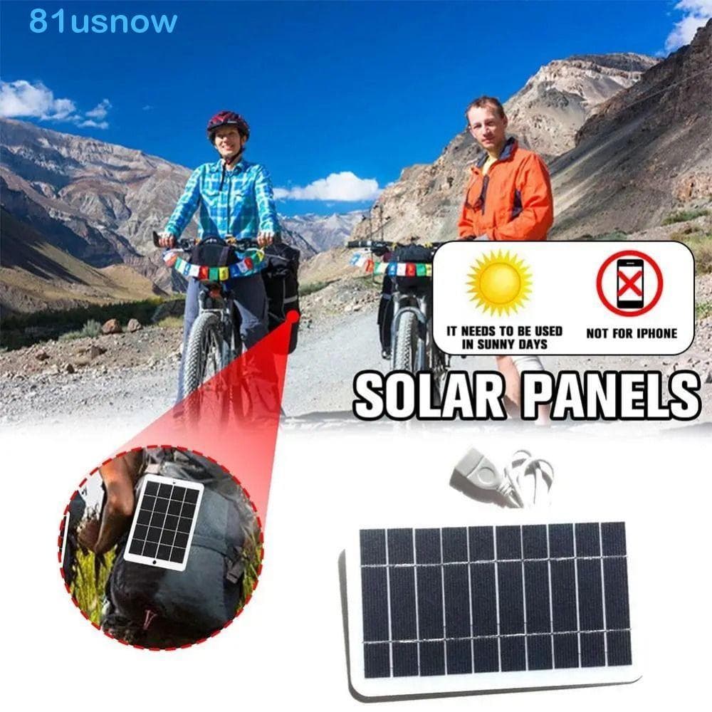 Painel De Carregador Solar USB USNOW1 , Alta Eficiência Com De Saída , Fonte De Alimentação Versátil