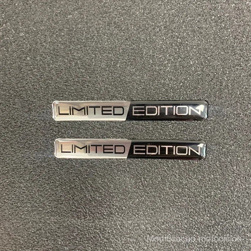 2 adesivos para motocicleta, adesivo universal para tanque de combustível, à prova d'água, resistente ao sol, edição lim