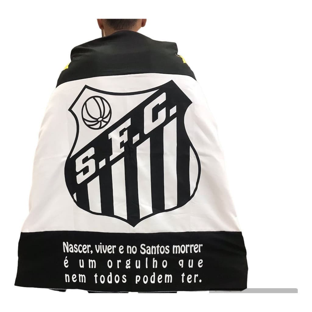 Bandeira Santos Futebol 1,50x 1,00cm - Pronta Entrega