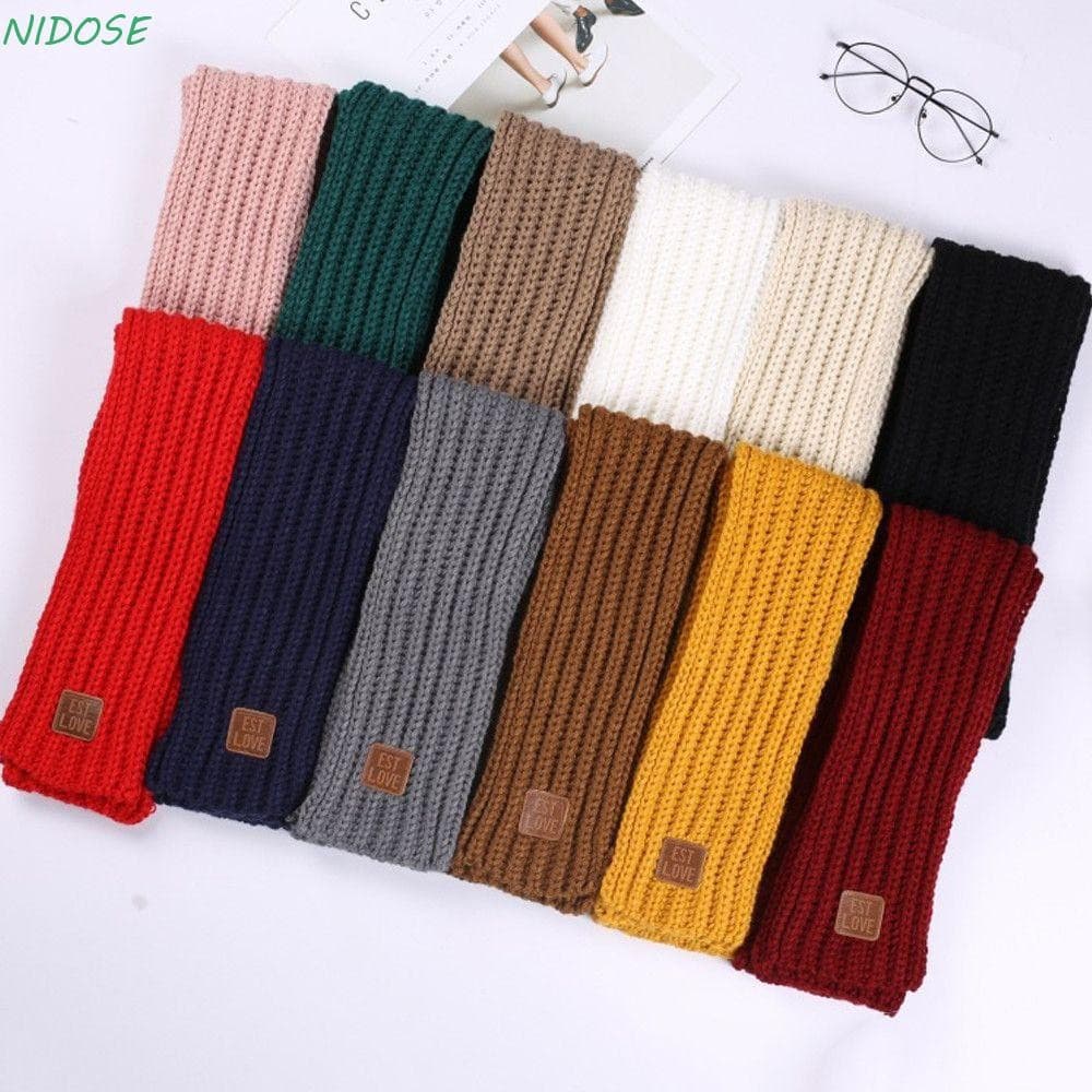 Cachecol Infantil NIDOSE , Aquecedor De Pescoço Macio Para Uso Externo , De Malha Grosso E Quente Bebês , Meninos Menina