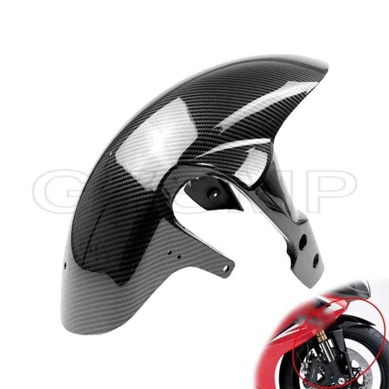 Motocicleta Padrão De Fibra Carbono Frente Paralama Fender Lama Respingo Guarda Apto Para Suzuki GSXR 600/750 2006-2010 